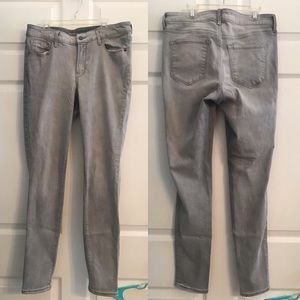Gray Stretch Skinny Jeans